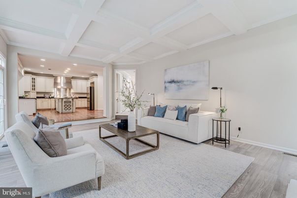 Interior, Kitchen, Living room, Recessed Lighting, Stainless Steel Appliances, Wood Texture Flooring