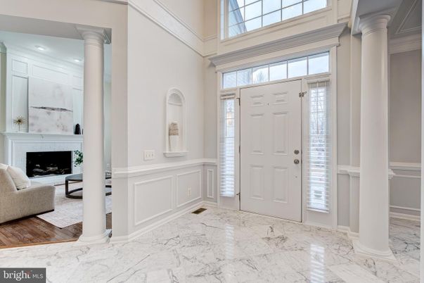 Fireplace, Interior, Marble, Recessed Lighting