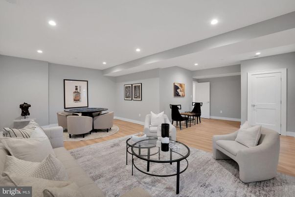 Game Room, Interior, Living room, Recessed Lighting, Wood Texture Flooring