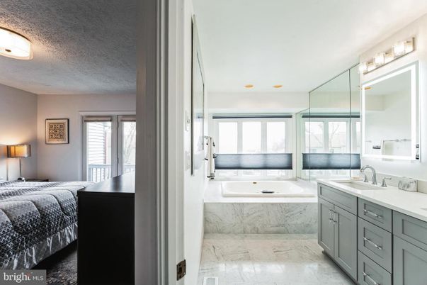 Bathroom, Bedroom, Dual Sink Vanities, Interior, Marble, Recessed Lighting