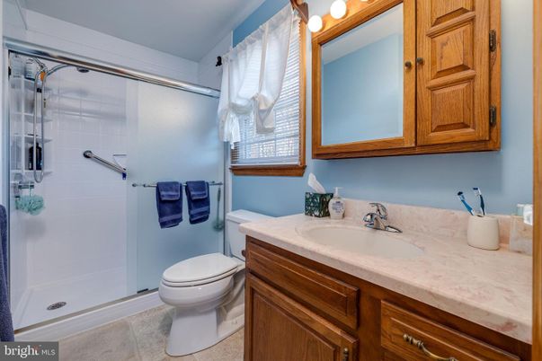 Bathroom, Glass Shower, Interior, Tile Countertops