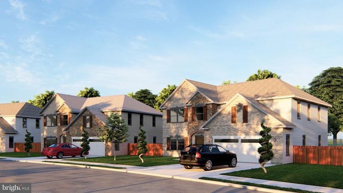 Attached, Exterior, Facade, Brick Traditional