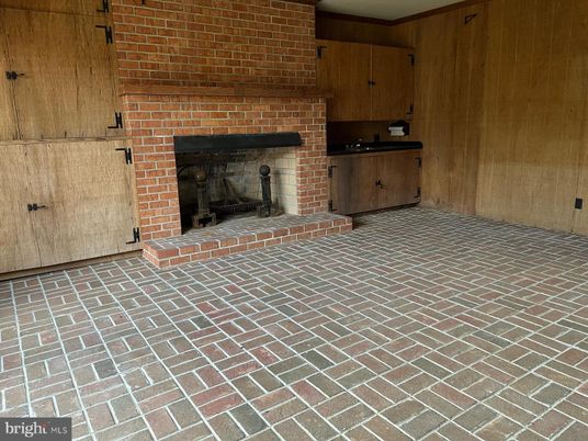 Empty room, Fireplace, Interior, Stone Walls