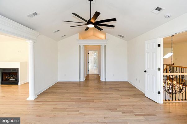 Empty room, Fireplace, Interior, Wood Texture Flooring