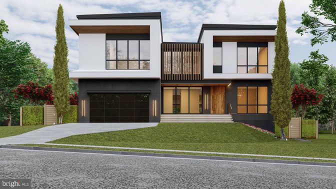 Attached, Exterior, Facade, Modern