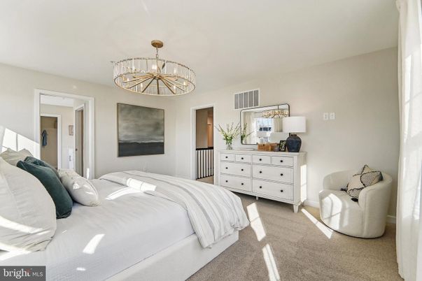 Bedroom, Chandelier, Interior