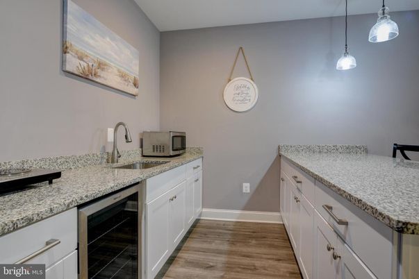 Interior, Kitchen, Pendant Lights, Wood Texture Flooring