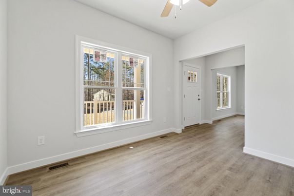 Empty room, Interior, Wood Texture Flooring