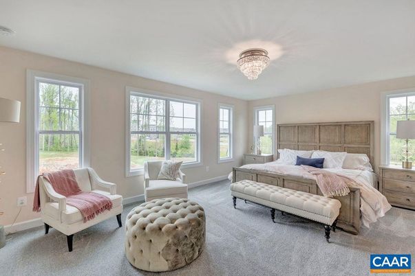 Bedroom, Chandelier, Interior