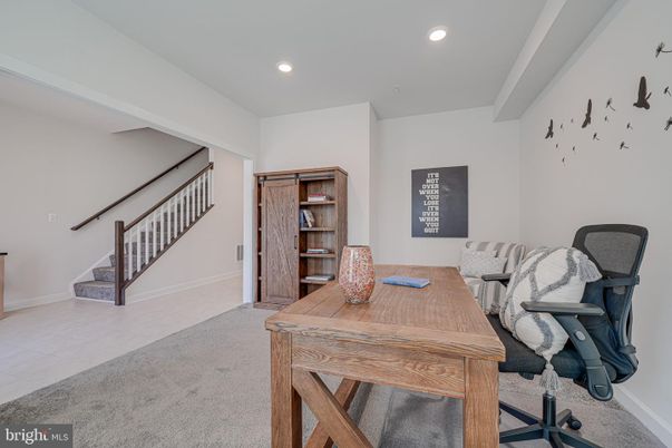 Home Office, Interior, Recessed Lighting