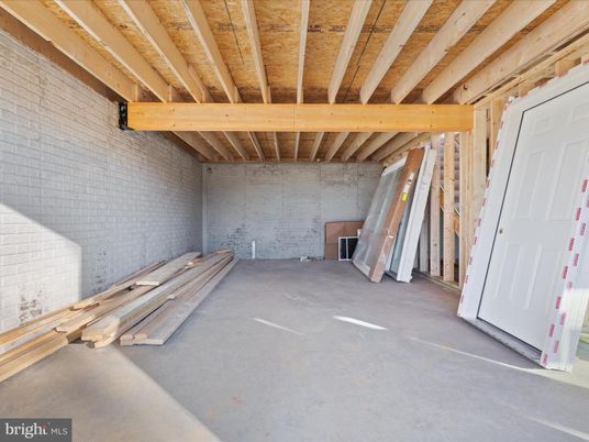 Empty room, Interior, Stone Walls, Wooden Beams, Wooden Ceilings