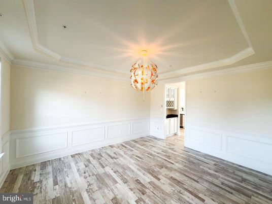 Chandelier, Empty room, Interior, Wood Texture Flooring