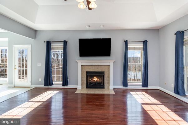 Empty room, Fireplace, Interior, Wood Texture Flooring