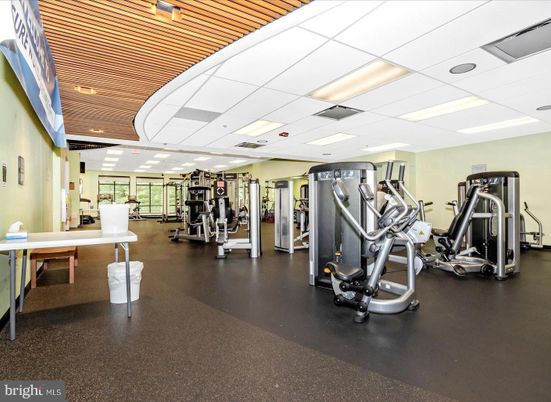Fitness Equipment, Gym, Interior, Recessed Lighting
