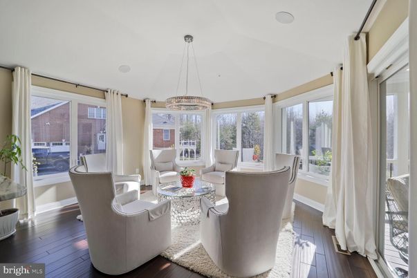 Dining room, Interior, Living room, Pendant Lights, Wood Texture Flooring