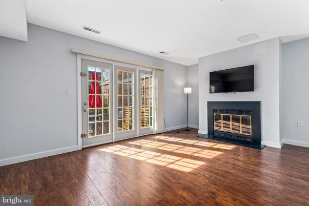 Empty room, Fireplace, Interior, Wood Texture Flooring
