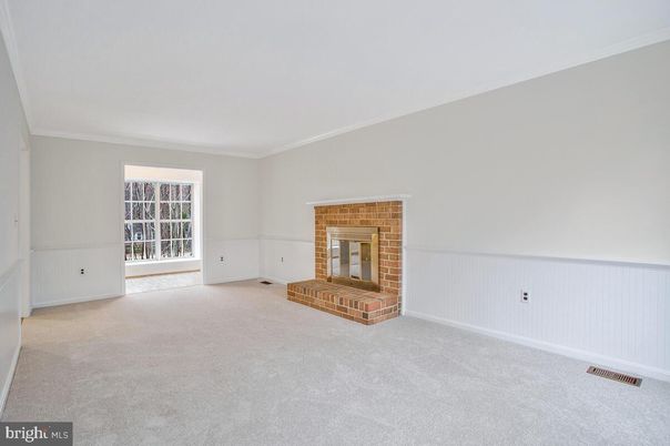 Empty room, Fireplace, Interior