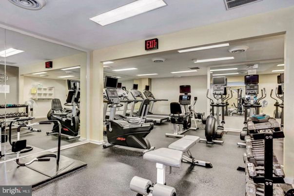 Fitness Equipment, Gym, Interior, Recessed Lighting