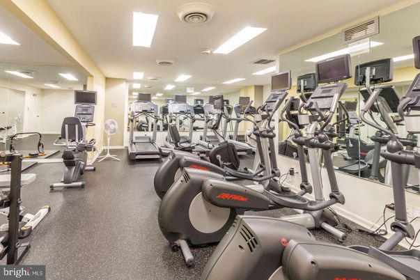 Fitness Equipment, Gym, Interior, Recessed Lighting