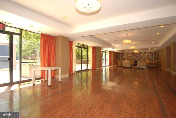 Dining room, Interior, Pendant Lights, Recessed Lighting, Wood Texture Flooring