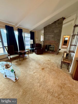 Fireplace, Interior, Living room, Stone Walls