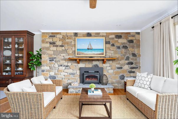 Fireplace, Interior, Living room, Stone Walls