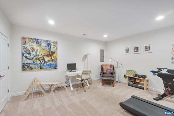 Fitness Equipment, Home Office, Interior, Recessed Lighting
