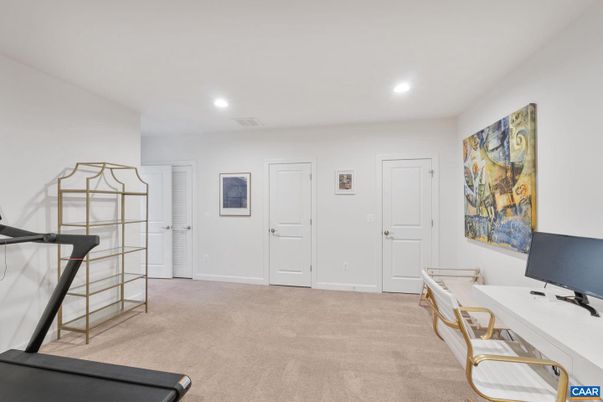 Home Office, Interior, Recessed Lighting