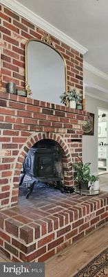 Fireplace, Interior, Wood Texture Flooring