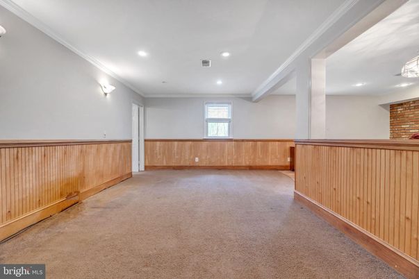 Empty room, Interior, Recessed Lighting