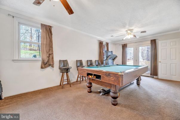 Billiard Table, Game Room, Interior