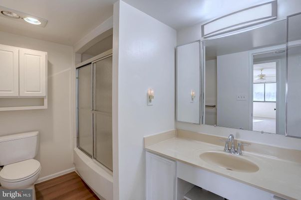 Bathroom, Glass Shower, Interior, Wood Texture Flooring