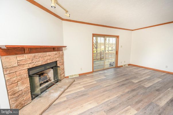 Empty room, Fireplace, Interior, Wood Texture Flooring
