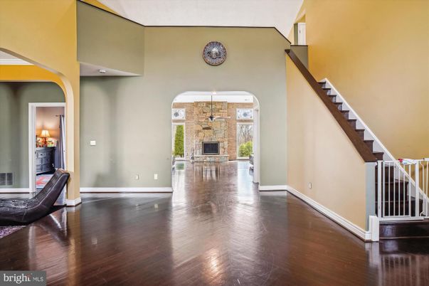 Fireplace, Interior, Stone Walls, Wood Texture Flooring