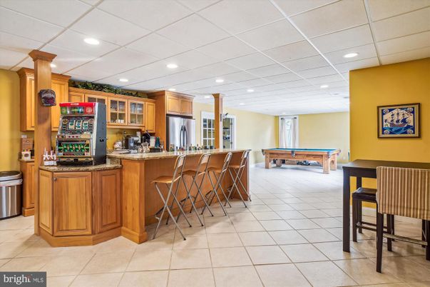 Billiard Table, Game Room, Interior, Kitchen, Recessed Lighting