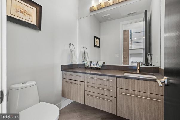 Bathroom, Dual Sink Vanities, Interior, Wood Texture Flooring