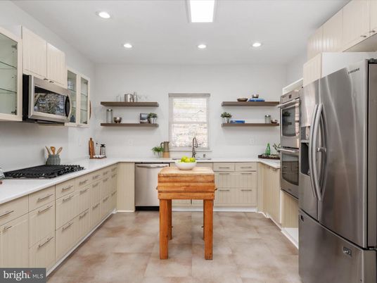 Interior, Kitchen, Recessed Lighting, Stainless Steel Appliances