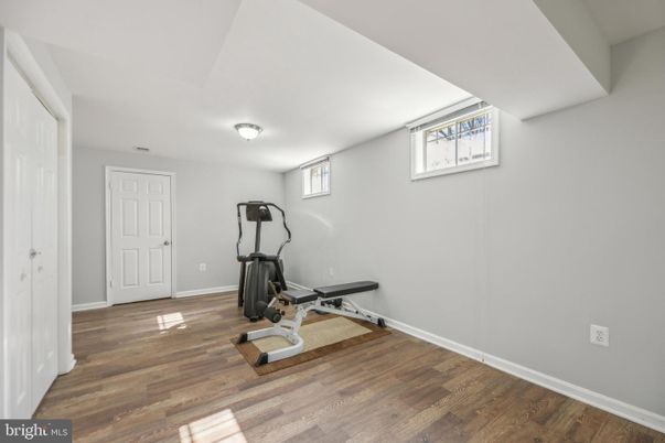 Fitness Equipment, Interior, Wood Texture Flooring