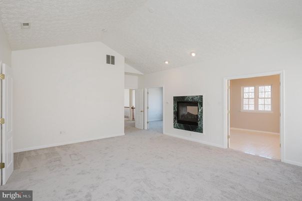 Empty room, Fireplace, Interior, Recessed Lighting
