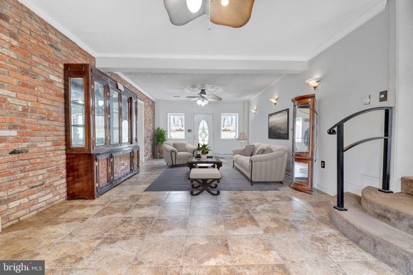 Interior, Living room, Stone Walls