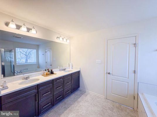 Bathroom, Dual Sink Vanities, Glass Shower, Interior