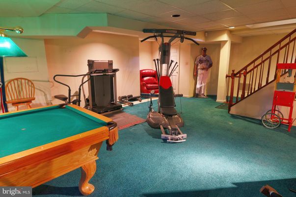 Billiard Table, Fitness Equipment, Game Room, Interior