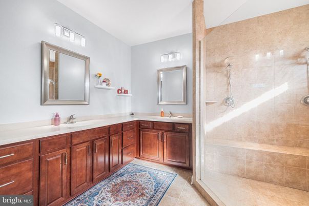 Bathroom, Dual Sink Vanities, Glass Shower, Interior