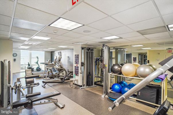 Fitness Equipment, Gym, Interior, Recessed Lighting