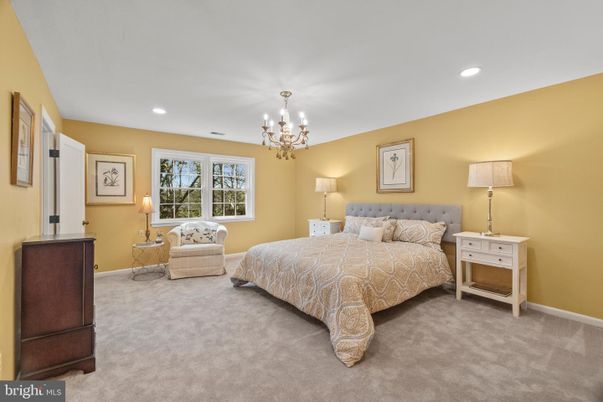 Bedroom, Chandelier, Interior, Recessed Lighting