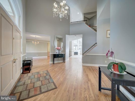 Chandelier, Interior, Wood Texture Flooring
