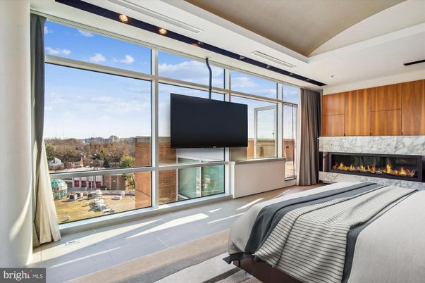 Bedroom, Fireplace, Interior