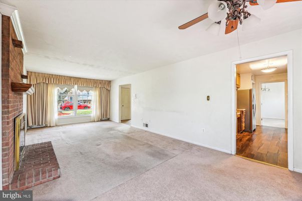 Empty room, Fireplace, Interior, Wood Texture Flooring