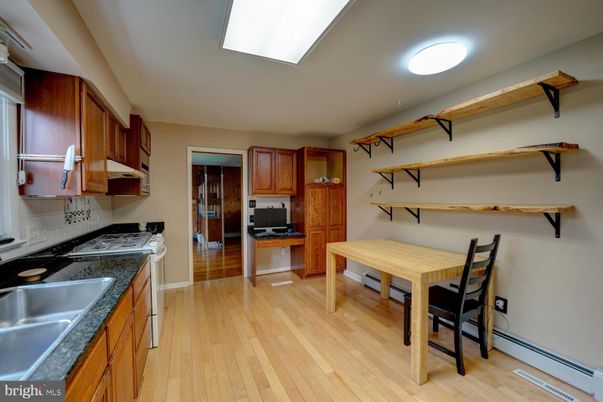Interior, Kitchen, Wood Texture Flooring