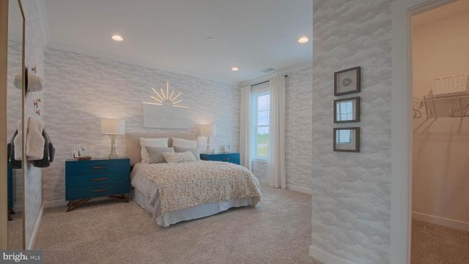 Bedroom, Interior, Recessed Lighting